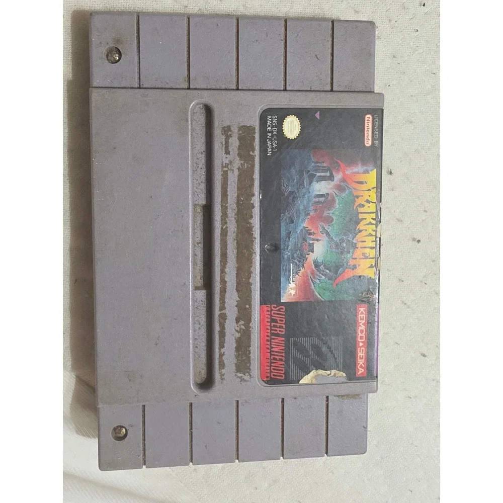 Drakkhen Nintendo SNES Super Nintendo Game Cartridge SNS-DK-USA-1 Kemco Seika
